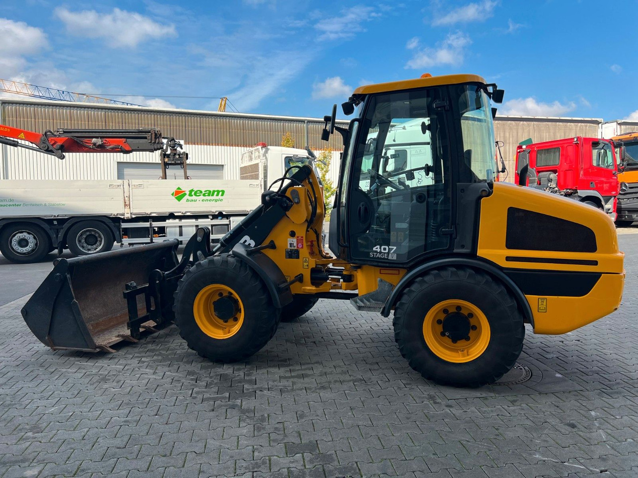 Cargadora de ruedas JCB 407 SV / nur 268h! / Klappschaufel & Gabel: foto 7