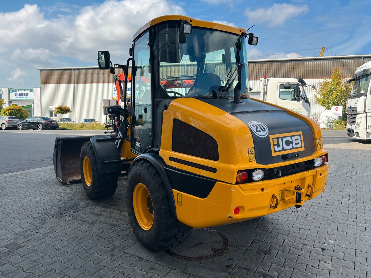 Cargadora de ruedas JCB 407 SV / nur 268h! / Klappschaufel & Gabel: foto 6