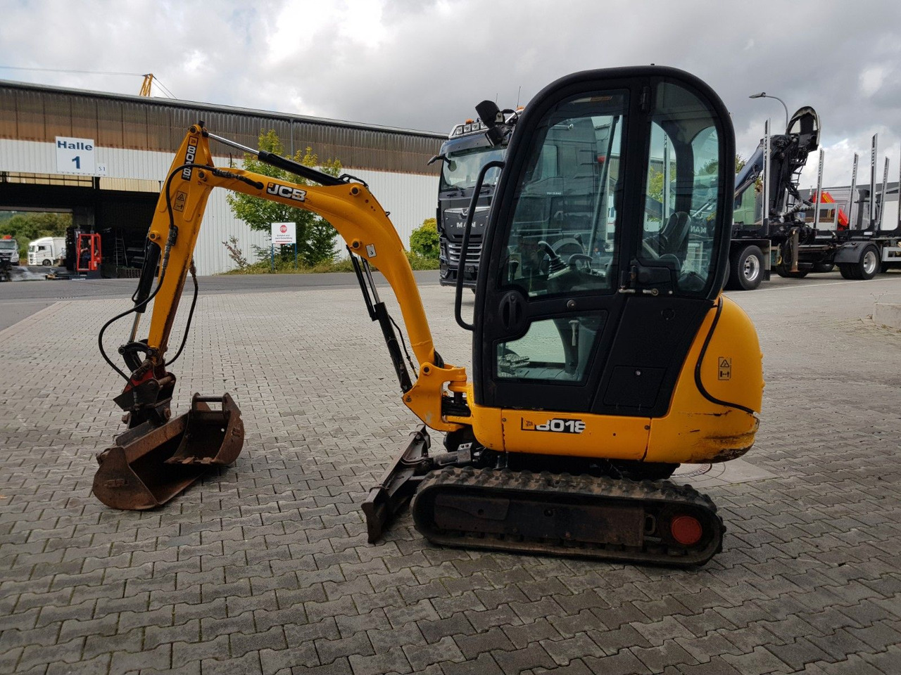 Miniexcavadora JCB 8018 / 3.420h / hydrl. Grabenräumer / Tieflöffel: foto 6