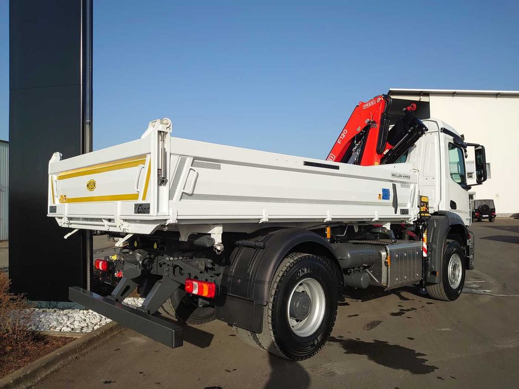 Camión volquete, Camión grúa nuevo Mercedes-Benz Arocs 1832 KK 4x2 Kipper+Kran Fassi F120+Funk: foto 8