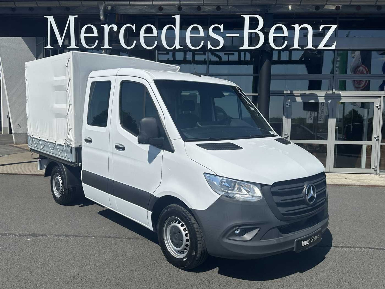 Mercedes-Benz Sprinter 215 CDI DoKa 9G Klima AHK Tempomat SHZ - Furgoneta caja abierta: foto 1 Mercedes-Benz Sprinter 215 CDI DoKa 9G Klima AHK Tempomat SHZ - Furgoneta caja abierta: foto 1