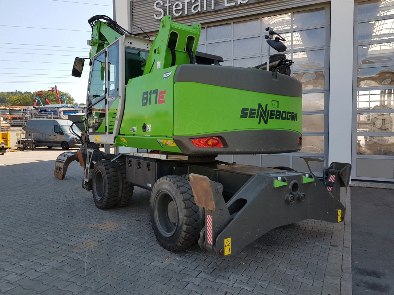 Excavadora de ruedas Sennebogen 817E / nur: 1.374h / 2019 / Sortiergreifer: foto 7