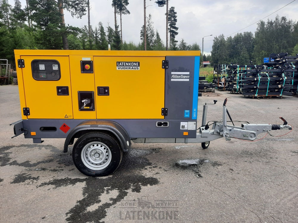Atlas Copco QES 30 50 Hz Generaattori vetovarustuksella ID 4349 - Generador industriale: foto 1 Atlas Copco QES 30 50 Hz Generaattori vetovarustuksella ID 4349 - Generador industriale: foto 1