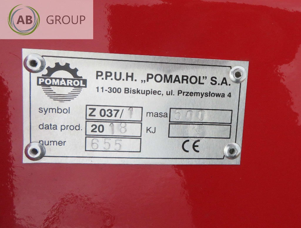 Pomarol flail mower Z037/1, 1.58 m - Desbrozadora de martillos/ Trituradora: foto 4 Pomarol flail mower Z037/1, 1.58 m - Desbrozadora de martillos/ Trituradora: foto 4