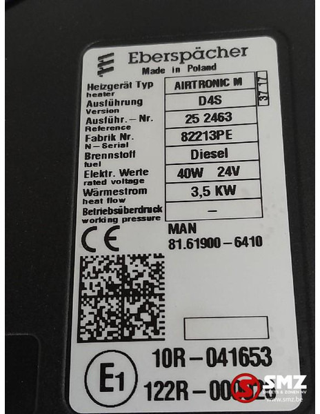 MAN Occ standverwarming D4S Airtronic M 3,5KW MAN - Calefacción/ Ventilación para Camión: foto 5 MAN Occ standverwarming D4S Airtronic M 3,5KW MAN - Calefacción/ Ventilación para Camión: foto 5