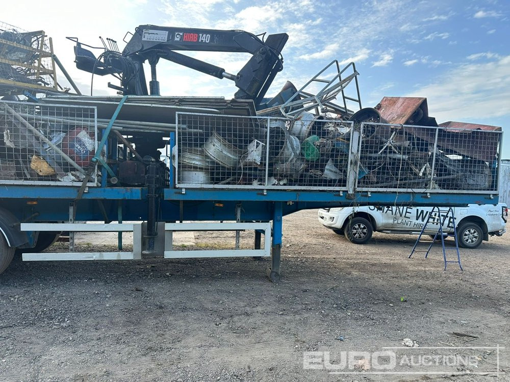 2010 SDC Trailer Tri Axle Flatbed Trailer, Hiab 140 Crane - Semirremolque plataforma/ Caja abierta: foto 3 2010 SDC Trailer Tri Axle Flatbed Trailer, Hiab 140 Crane - Semirremolque plataforma/ Caja abierta: foto 3