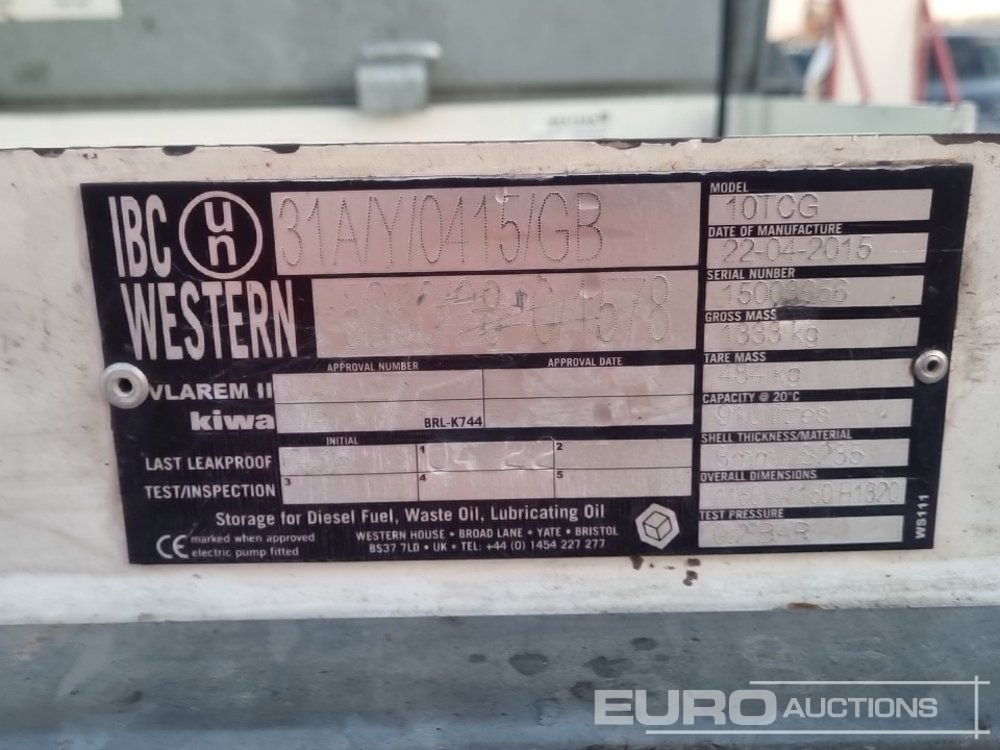 Tanque de almacenamiento 2015 Western 10TCG: foto 10