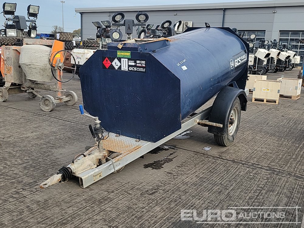 2016 Bowser Supply 2000 Litre Single Axle Bunded Fuel Bowser, Manual Pump - Tanque de almacenamiento: foto 1 2016 Bowser Supply 2000 Litre Single Axle Bunded Fuel Bowser, Manual Pump - Tanque de almacenamiento: foto 1