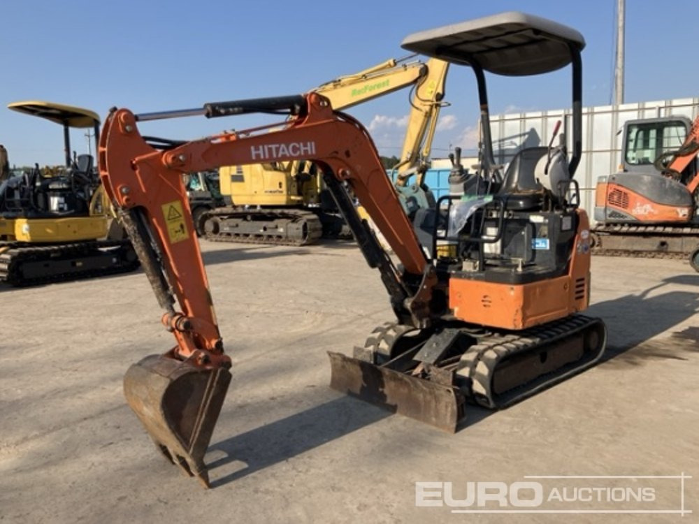 2016 Hitachi ZX17U-5A Rubber Tracks, Blade, Offset, Bucket, Canopy - Miniexcavadora: foto 1 2016 Hitachi ZX17U-5A Rubber Tracks, Blade, Offset, Bucket, Canopy - Miniexcavadora: foto 1