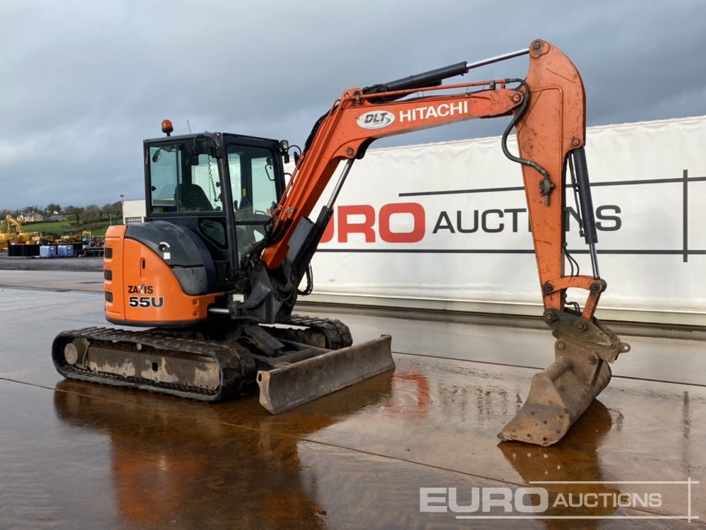 Miniexcavadora 2016 Hitachi ZX55U-5A CLR: foto 49