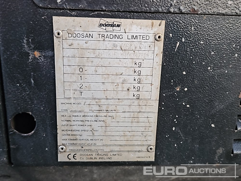 Compresor de aire 2017 Doosan 741: foto 28