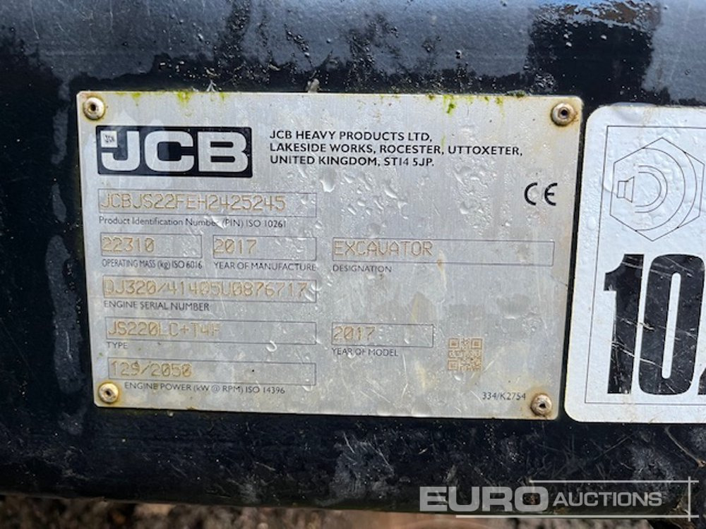 Excavadora de cadenas 2017 JCB JS220LC: foto 19 Excavadora de cadenas 2017 JCB JS220LC: foto 19