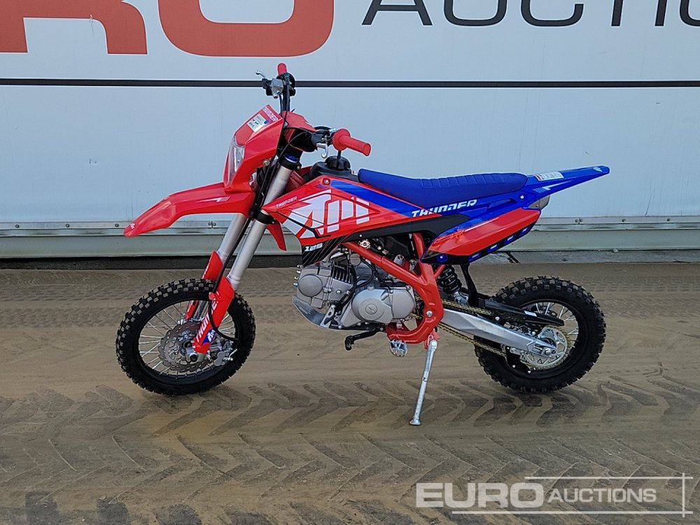 2025 Apollo Thunder 125cc Motorcross Bike, 14" Front, 12" Rear Tyres, Electric Start, Air Cooled, Hydraulic Suspension, Disc Brakes, Lighting Kit (UNASSEMBLED) - Motocicleta: foto 2 2025 Apollo Thunder 125cc Motorcross Bike, 14" Front, 12" Rear Tyres, Electric Start, Air Cooled, Hydraulic Suspension, Disc Brakes, Lighting Kit (UNASSEMBLED) - Motocicleta: foto 2