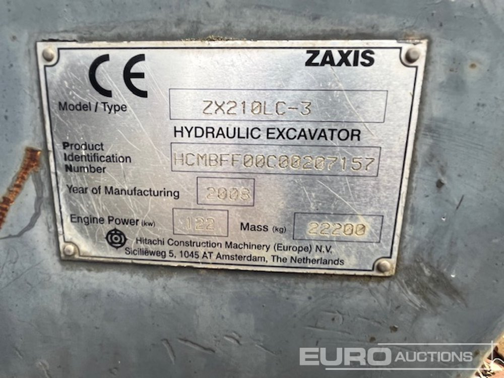 Excavadora de cadenas Hitachi ZX210LC-3: foto 15 Excavadora de cadenas Hitachi ZX210LC-3: foto 15