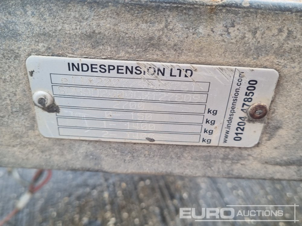 Remolque porta maquinaria Indespension 2.7 Ton: foto 21