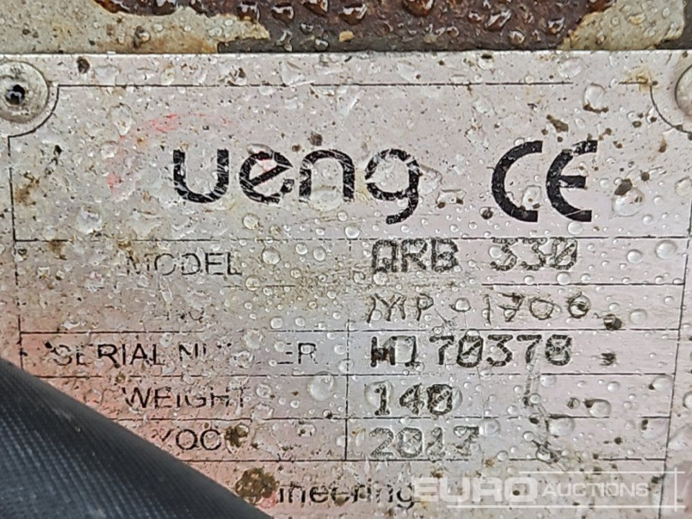 Martillo hidráulico Ueng QRB 330 Hydraulic Breaker 35mm Pin to suit Mini Excavator: foto 16