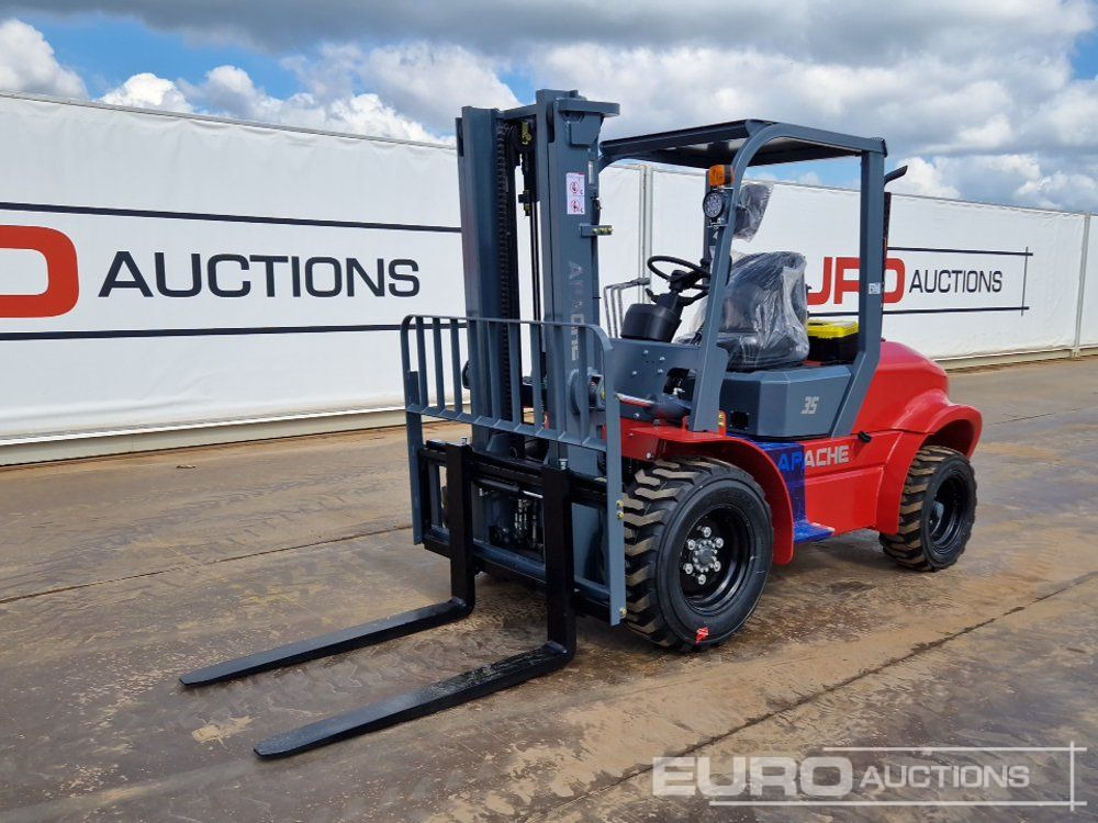 Unused 2025 Apache CPCD35 Diesel Rough Terrain Forklift, 2 Stage Mast, Sideshift - Carretilla todo terreno: foto 1 Unused 2025 Apache CPCD35 Diesel Rough Terrain Forklift, 2 Stage Mast, Sideshift - Carretilla todo terreno: foto 1