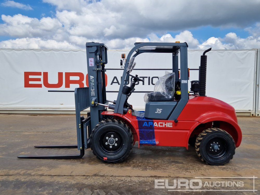 Unused 2025 Apache CPCD35 Diesel Rough Terrain Forklift, 2 Stage Mast, Sideshift - Carretilla todo terreno: foto 3 Unused 2025 Apache CPCD35 Diesel Rough Terrain Forklift, 2 Stage Mast, Sideshift - Carretilla todo terreno: foto 3