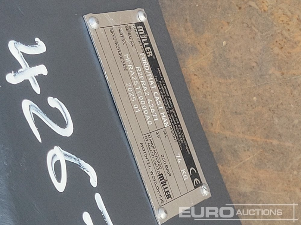 Acoplamiento rápido Unused 2025 Miller Manual QH 45mm Pin to suit 4-6 Ton Excavator: foto 13