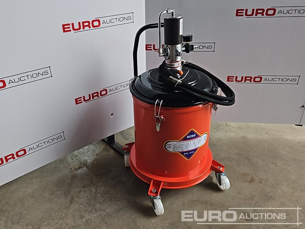 Unused Boss BS-40L 40 Ltr Pneumatic High Pressure Grease Pump - Equipo de taller: foto 1 Unused Boss BS-40L 40 Ltr Pneumatic High Pressure Grease Pump - Equipo de taller: foto 1