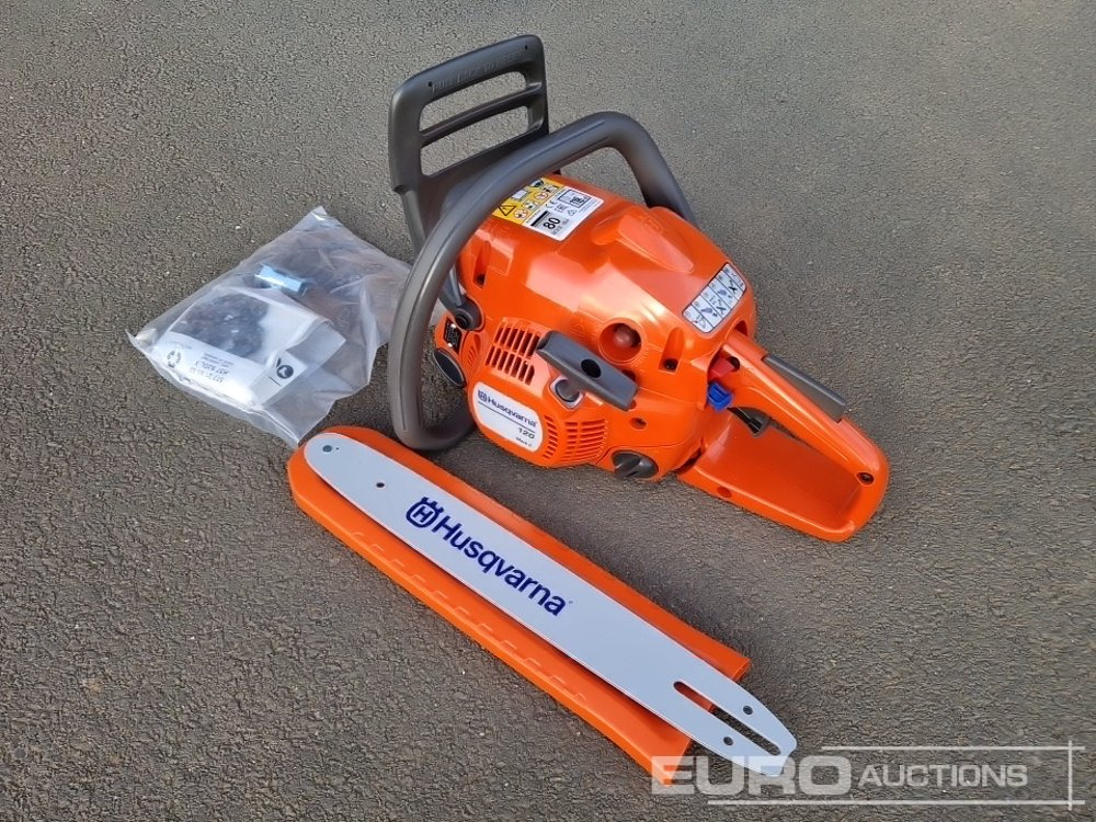 Unused Husqvarna 120 Mark II 14" Petrol Chain Saw - Equipo de taller: foto 3 Unused Husqvarna 120 Mark II 14" Petrol Chain Saw - Equipo de taller: foto 3