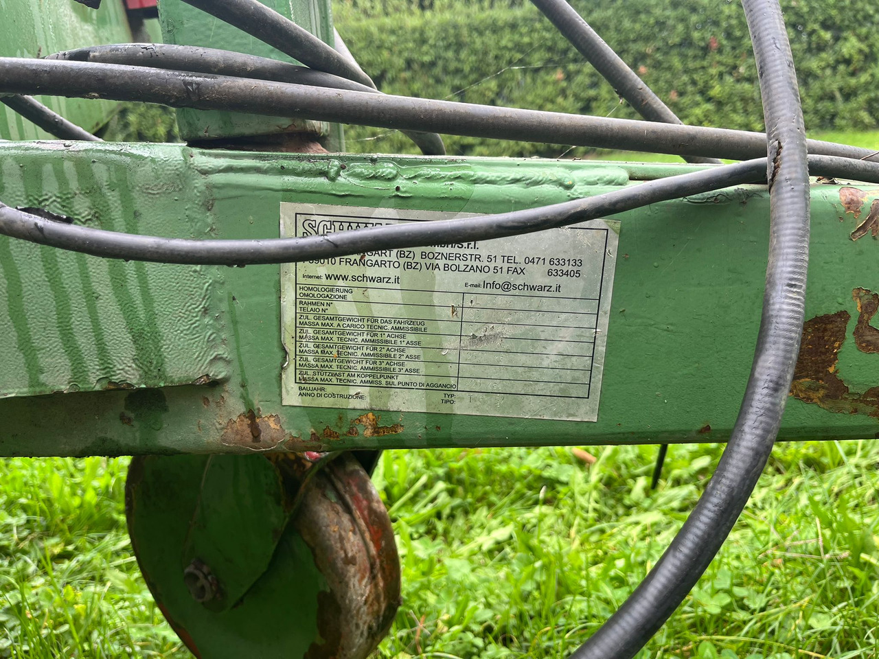 Rimorchio usato Schwarz t6057 - Remolque plataforma agrícola: foto 4 Rimorchio usato Schwarz t6057 - Remolque plataforma agrícola: foto 4