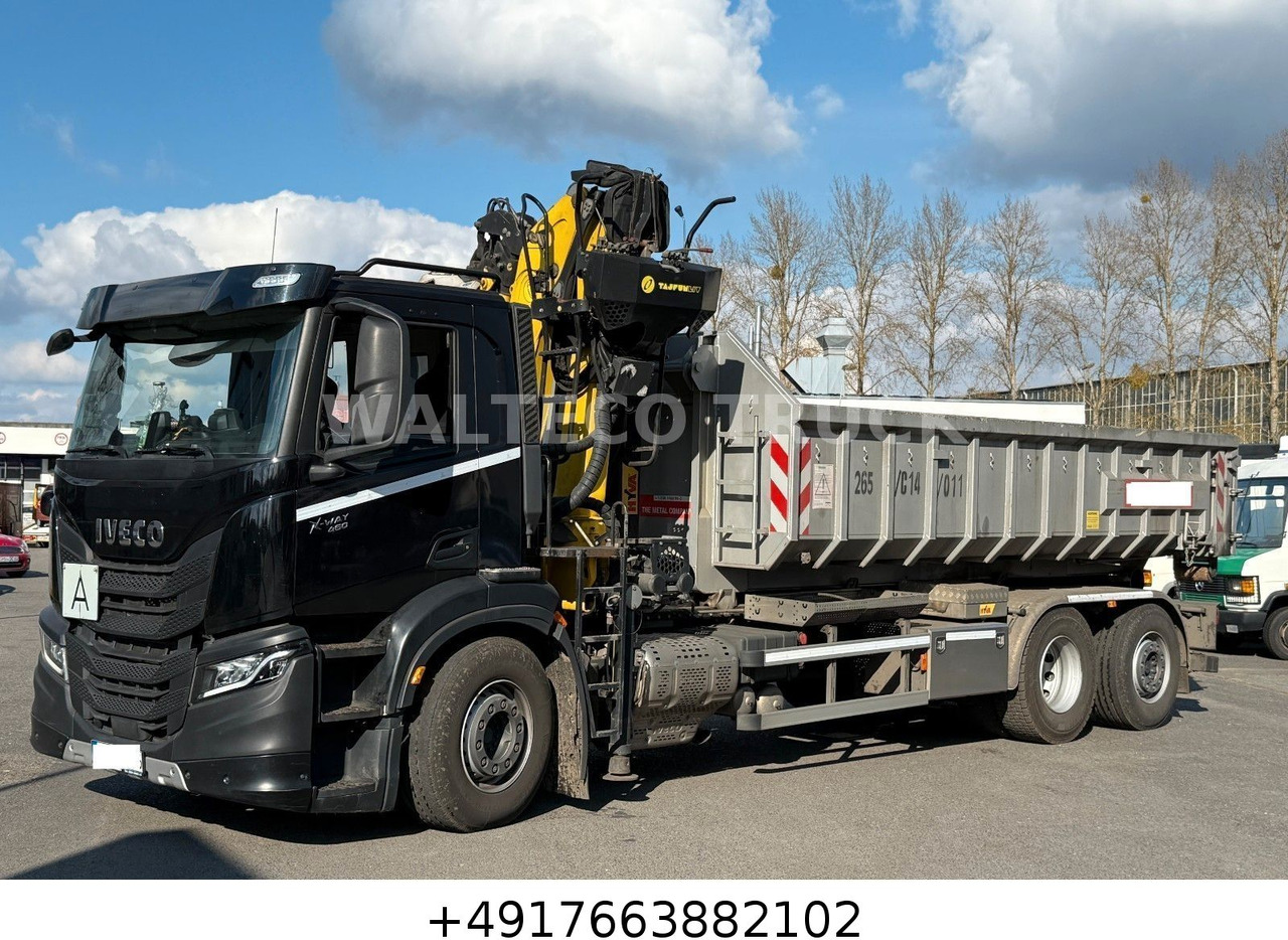 Iveco X Way 460/Abroll HYVA/KRAN TAYFUN/LENKACHSE - Camión multibasculante: foto 1 Iveco X Way 460/Abroll HYVA/KRAN TAYFUN/LENKACHSE - Camión multibasculante: foto 1