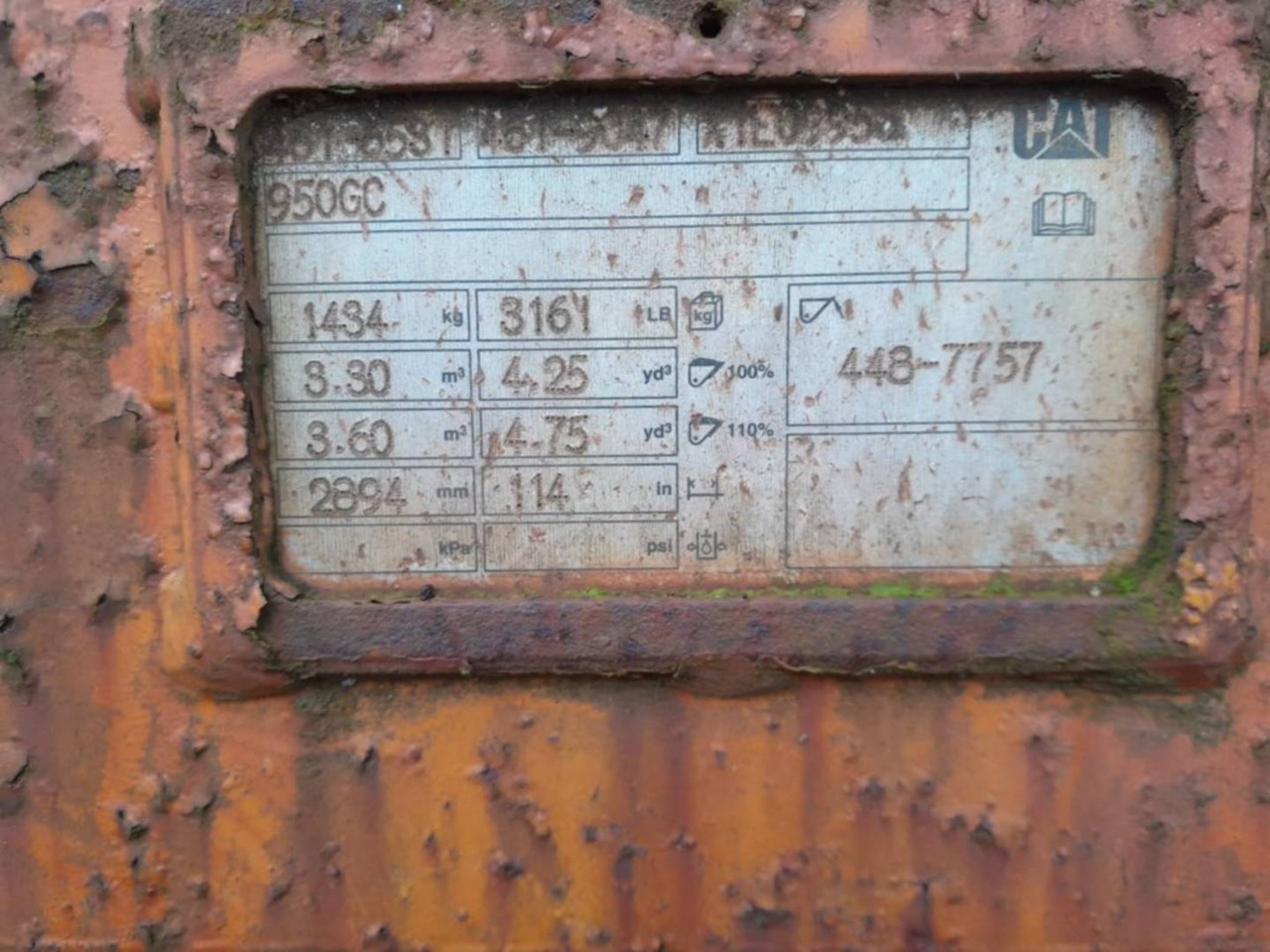 CAT 950GC/GODET/3,3M3/2894MM/BUCKET - Cazo: foto 2 CAT 950GC/GODET/3,3M3/2894MM/BUCKET - Cazo: foto 2