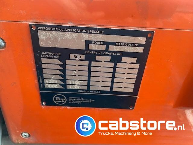 Carretilla elevadora eléctrica BT CBE 1.2 T Forklift Electric - Bouwjaar 2005: foto 17