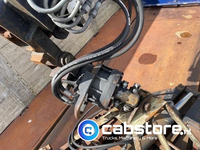 Semirremolque plataforma/ Caja abierta Pacton T3-003 3-assige stenen oplegger 2-assen gestuurd + Kennis  Type 14.000 loopkraan - Rotator - stenenklem: foto 17