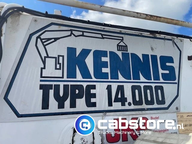 Semirremolque plataforma/ Caja abierta Pacton T3-003 3-assige stenen oplegger 2-assen gestuurd + Kennis  Type 14.000 loopkraan - Rotator - stenenklem: foto 13