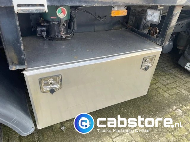 Semirremolque plataforma/ Caja abierta Pacton T3-003 3-assige stenen oplegger 2-assen gestuurd + Kennis  Type 14.000 loopkraan - Rotator - stenenklem: foto 8
