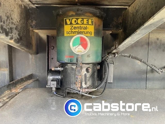 Semirremolque plataforma/ Caja abierta Pacton T3-003 3-assige stenen oplegger 2-assen gestuurd + Kennis  Type 14.000 loopkraan - Rotator - stenenklem: foto 9