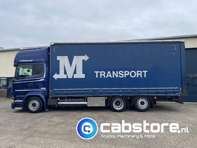Camión lona Scania R450  LB6X2MLB Euro 6 - Bouwjaar 2016 - Topline - Doorlaad-volume combi+ Wecon Middenas aanhangwagen - Good condition: foto 7