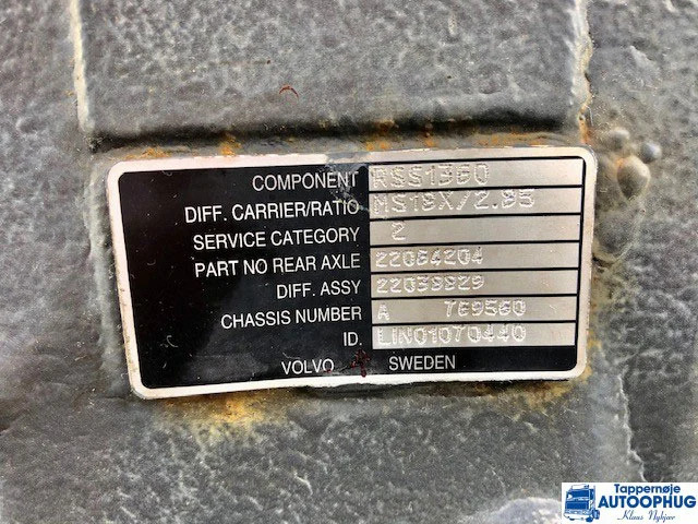 Volvo RSS1360 – 2.85 OEM 22038829 - Diferencial para Camión: foto 2 Volvo RSS1360 – 2.85 OEM 22038829 - Diferencial para Camión: foto 2