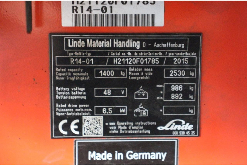 Retráctil Linde R14-01: foto 13
