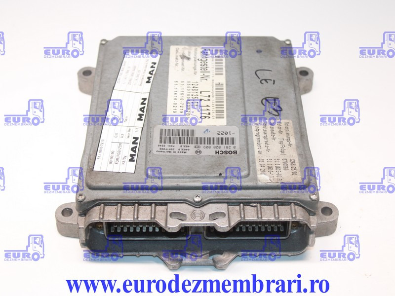 CALCULATOR MOTOR MAN LE 51.11616.7219, 51.11616.7146, 51.11616.7286 - Unidad de control para Camión: foto 1 CALCULATOR MOTOR MAN LE 51.11616.7219, 51.11616.7146, 51.11616.7286 - Unidad de control para Camión: foto 1