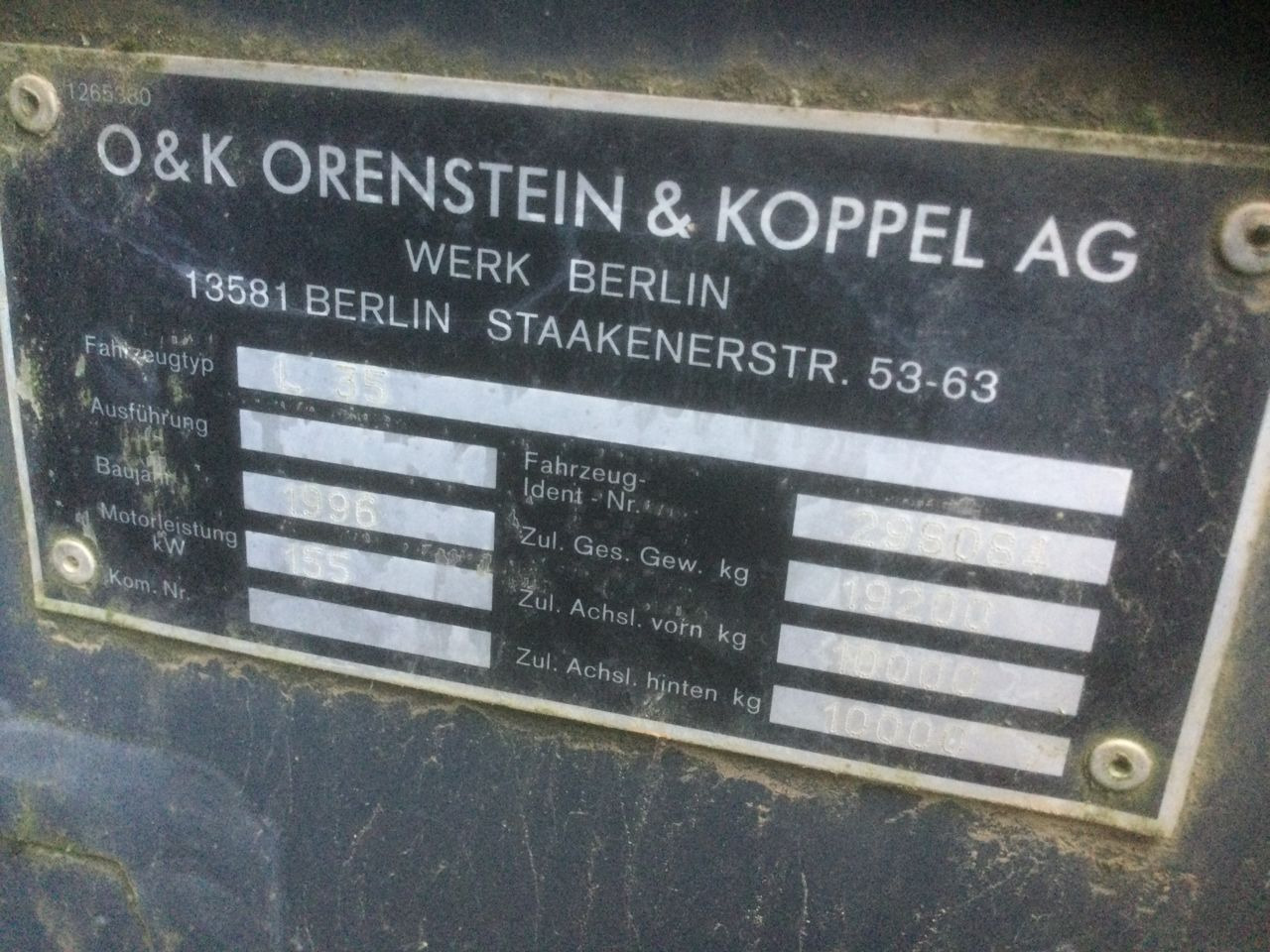 Cargadora de ruedas O&K L35: foto 15