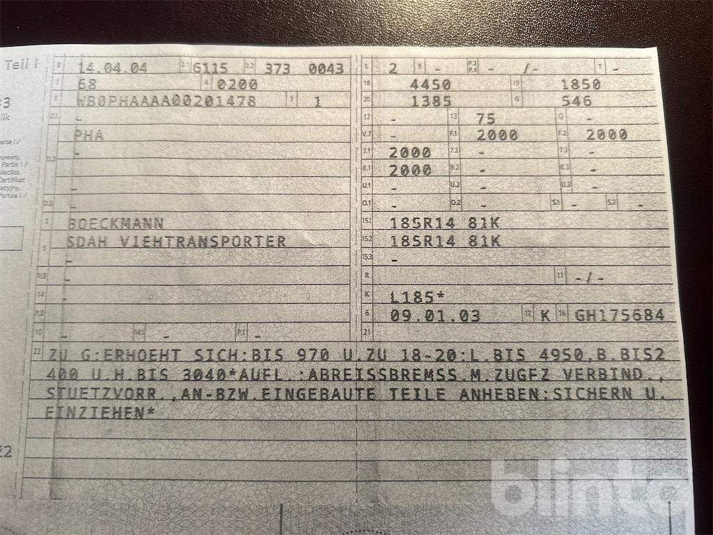 Böckmann DUO SDAH (2004) - Remolque para caballos: foto 5 Böckmann DUO SDAH (2004) - Remolque para caballos: foto 5