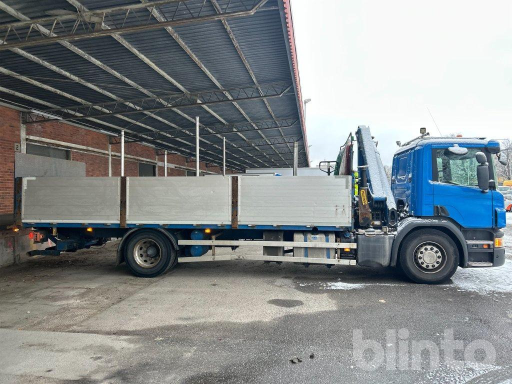 Brädgårdsbil / SCANIA P250 - Camión caja abierta, Camión grúa: foto 4 Brädgårdsbil / SCANIA P250 - Camión caja abierta, Camión grúa: foto 4
