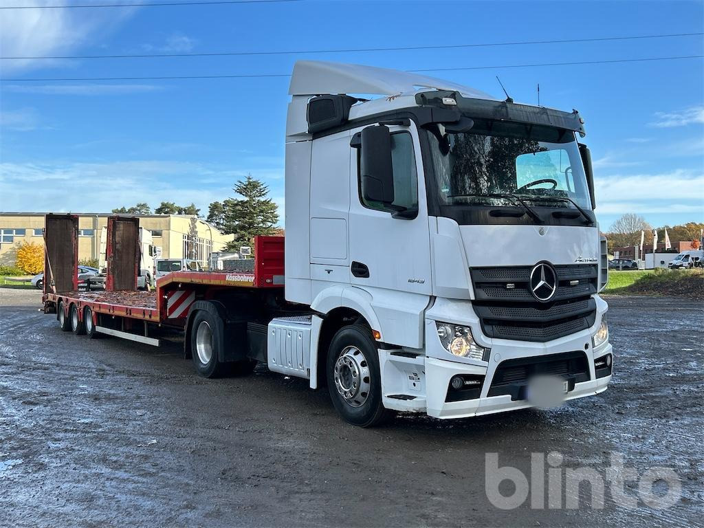 Mercedes-Benz Actros 1843 LS 4x2 + Kässbohrer Lowbed LB3E - Cabeza tractora, Semirremolque góndola rebajadas: foto 2 Mercedes-Benz Actros 1843 LS 4x2 + Kässbohrer Lowbed LB3E - Cabeza tractora, Semirremolque góndola rebajadas: foto 2