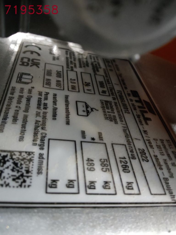 Still LTX-FF10 - Otra maquinaria: foto 5 Still LTX-FF10 - Otra maquinaria: foto 5