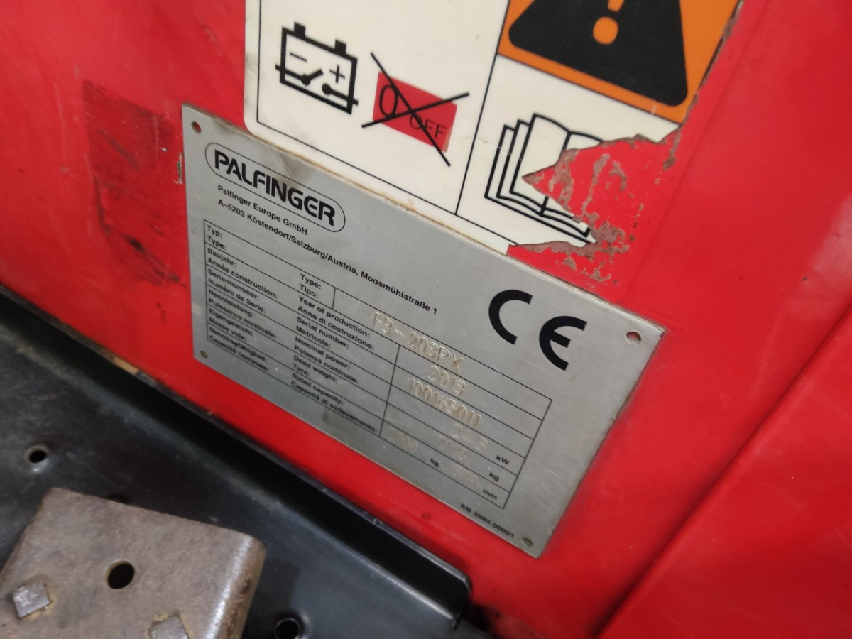 Palfinger F3-203PX - Carretilla elevadora diésel: foto 5 Palfinger F3-203PX - Carretilla elevadora diésel: foto 5