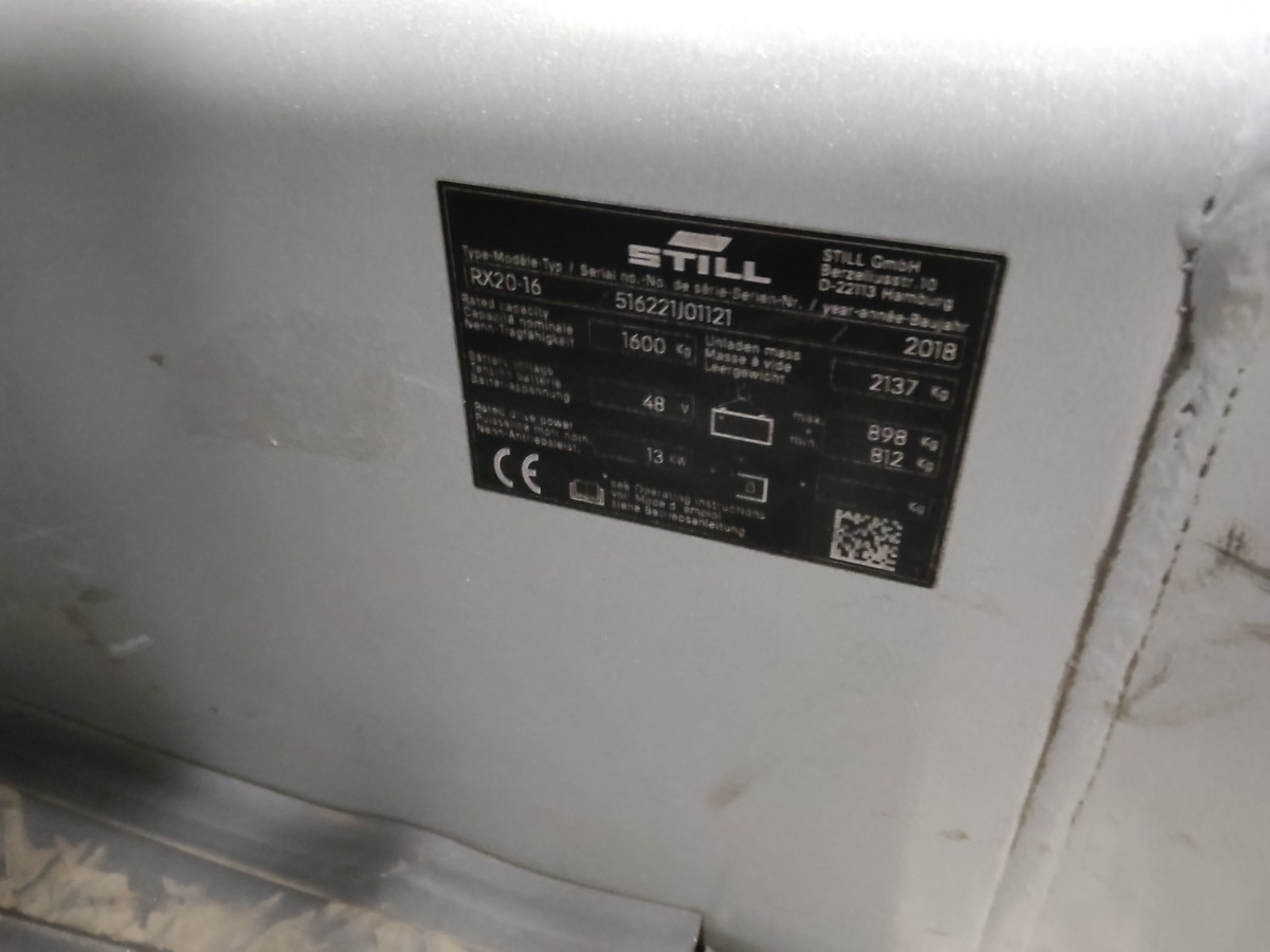 Still RX20-16 - Carretilla elevadora eléctrica: foto 5 Still RX20-16 - Carretilla elevadora eléctrica: foto 5