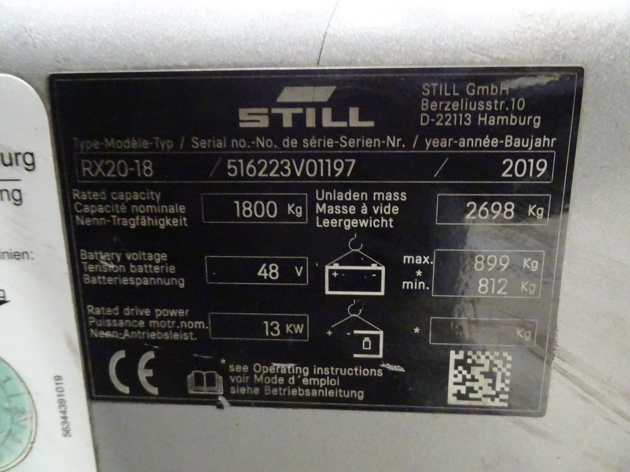 Still RX20-18 - Carretilla elevadora eléctrica: foto 5 Still RX20-18 - Carretilla elevadora eléctrica: foto 5