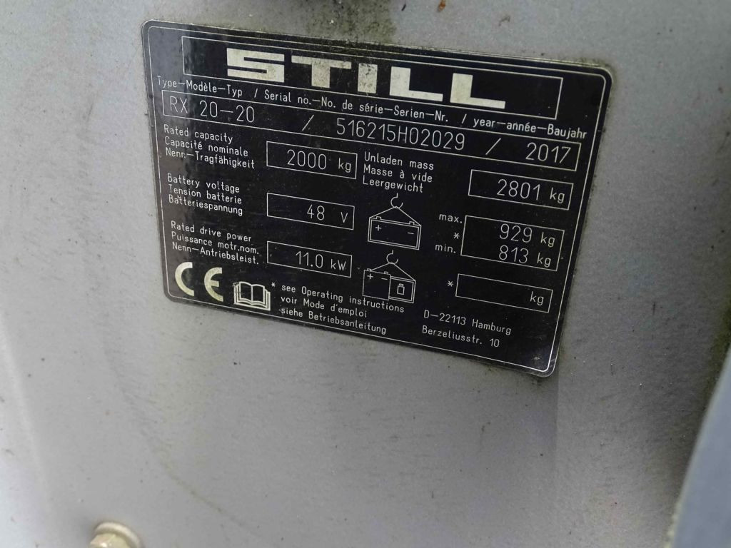Still RX20-20 - Carretilla elevadora eléctrica: foto 5 Still RX20-20 - Carretilla elevadora eléctrica: foto 5