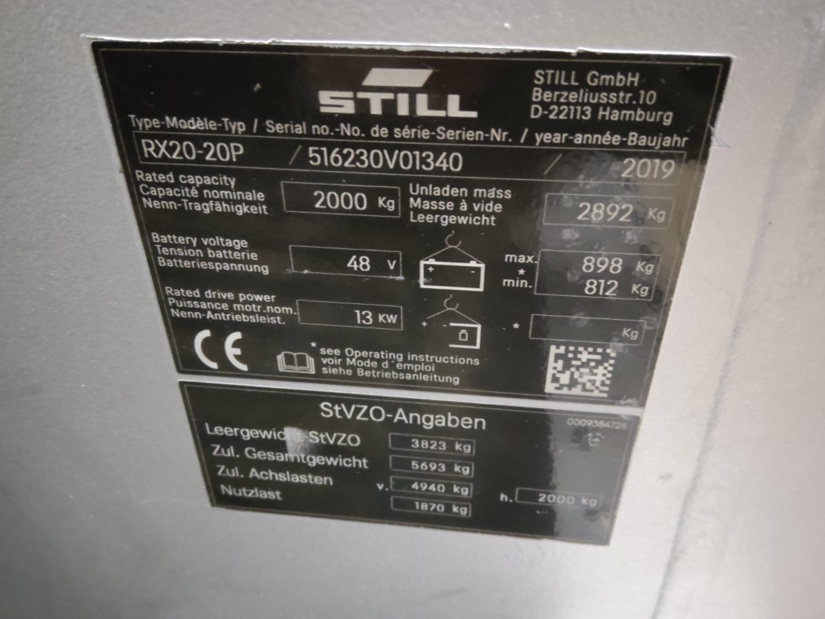 Still RX20-20P - Carretilla elevadora eléctrica: foto 5 Still RX20-20P - Carretilla elevadora eléctrica: foto 5