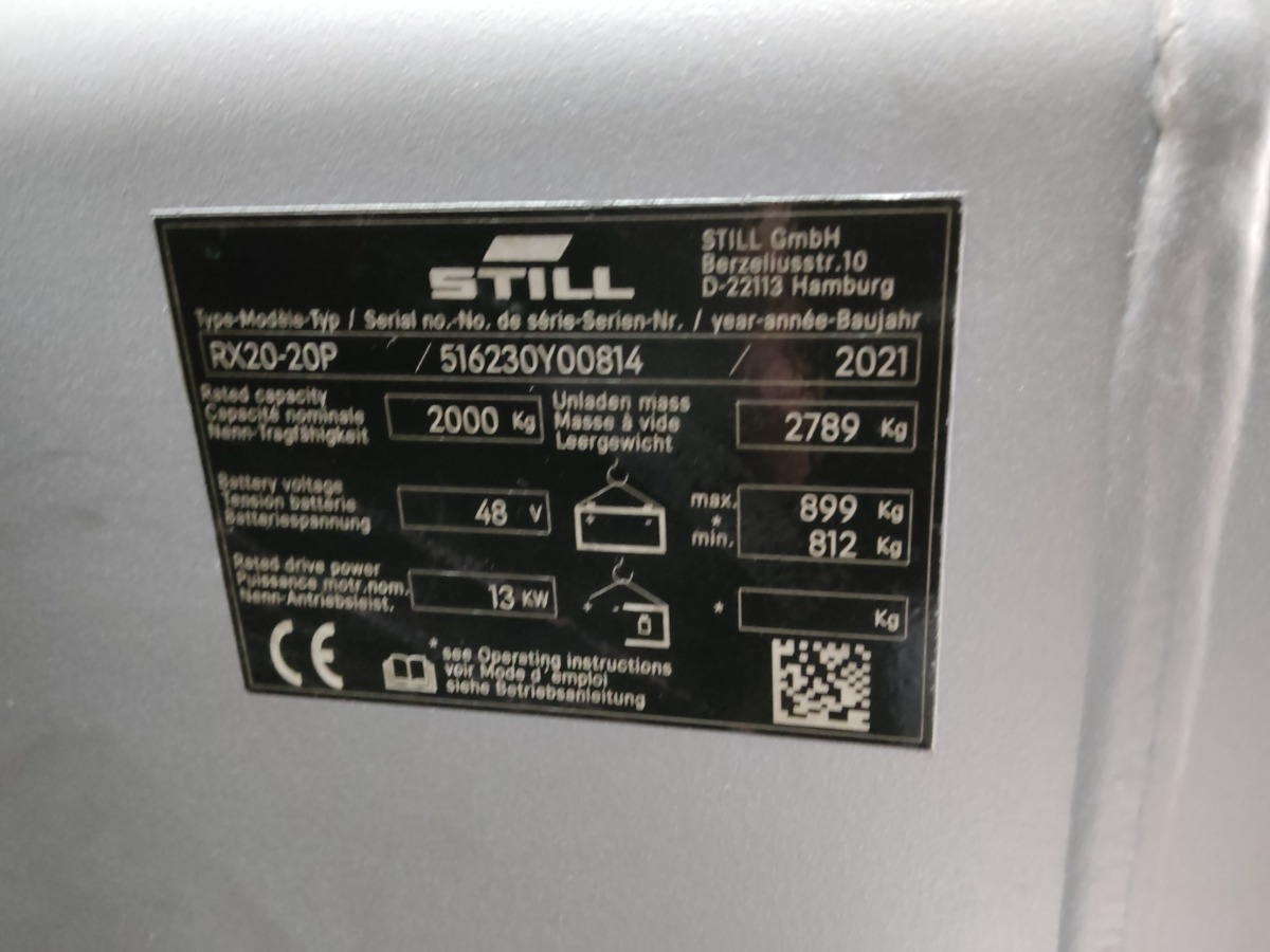 Still RX20-20P/LIION - Carretilla elevadora eléctrica: foto 5 Still RX20-20P/LIION - Carretilla elevadora eléctrica: foto 5