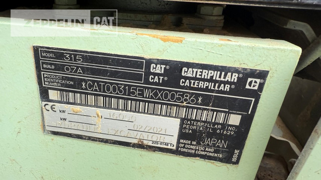 Cat 315-07A - Excavadora de cadenas: foto 5 Cat 315-07A - Excavadora de cadenas: foto 5