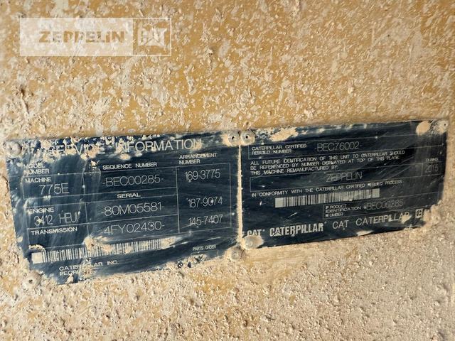 Cat 775E - Dúmper rígido: foto 5 Cat 775E - Dúmper rígido: foto 5